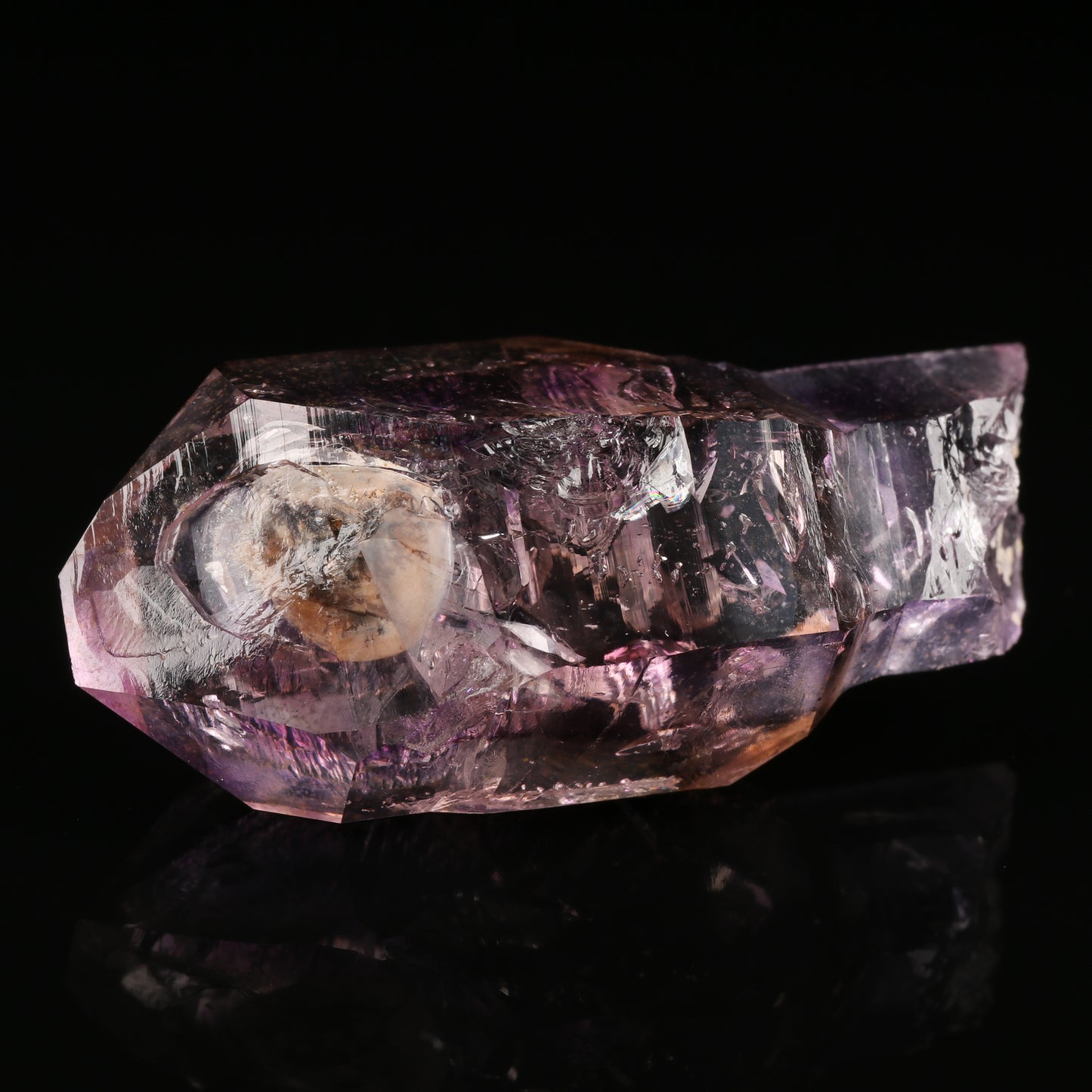 Enhydro Amethyst Smoky Quartz Sceptre, Gobobosebberge Mnt, Erongo, Namibia