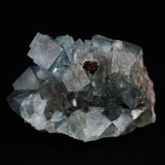 Quartz on Fluorite