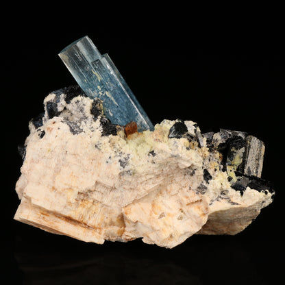 Aquamarine, Feldspar & Schorl