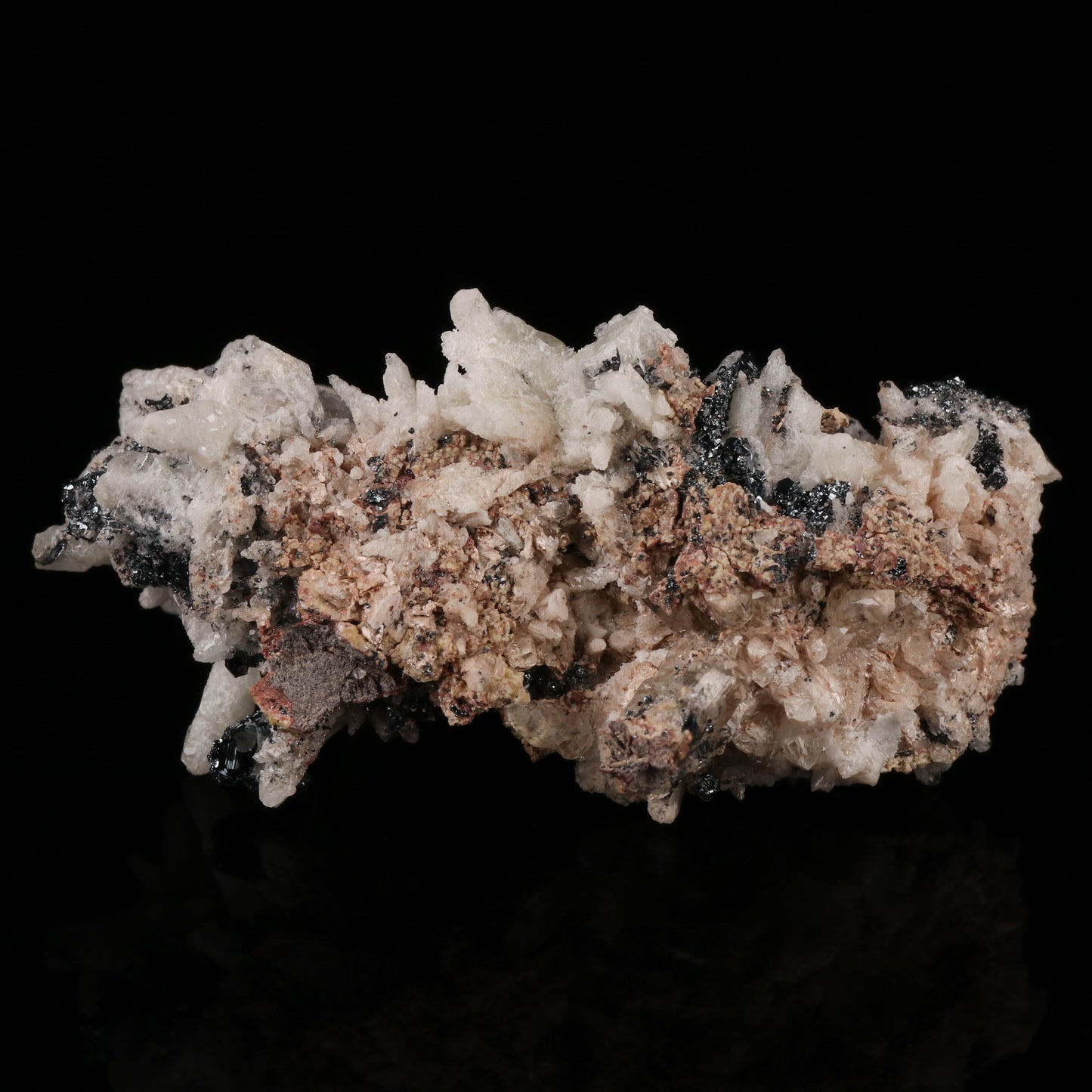 Hematite on Calcite with Andradite & Bementite