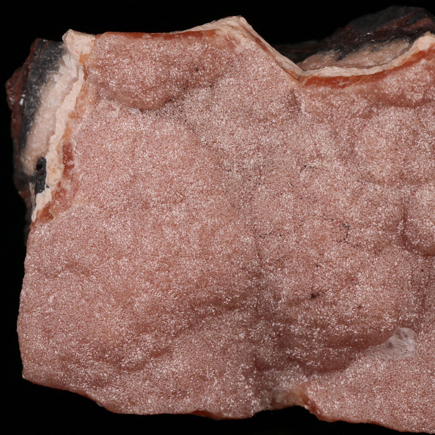 Rhodochrosite on Manganite