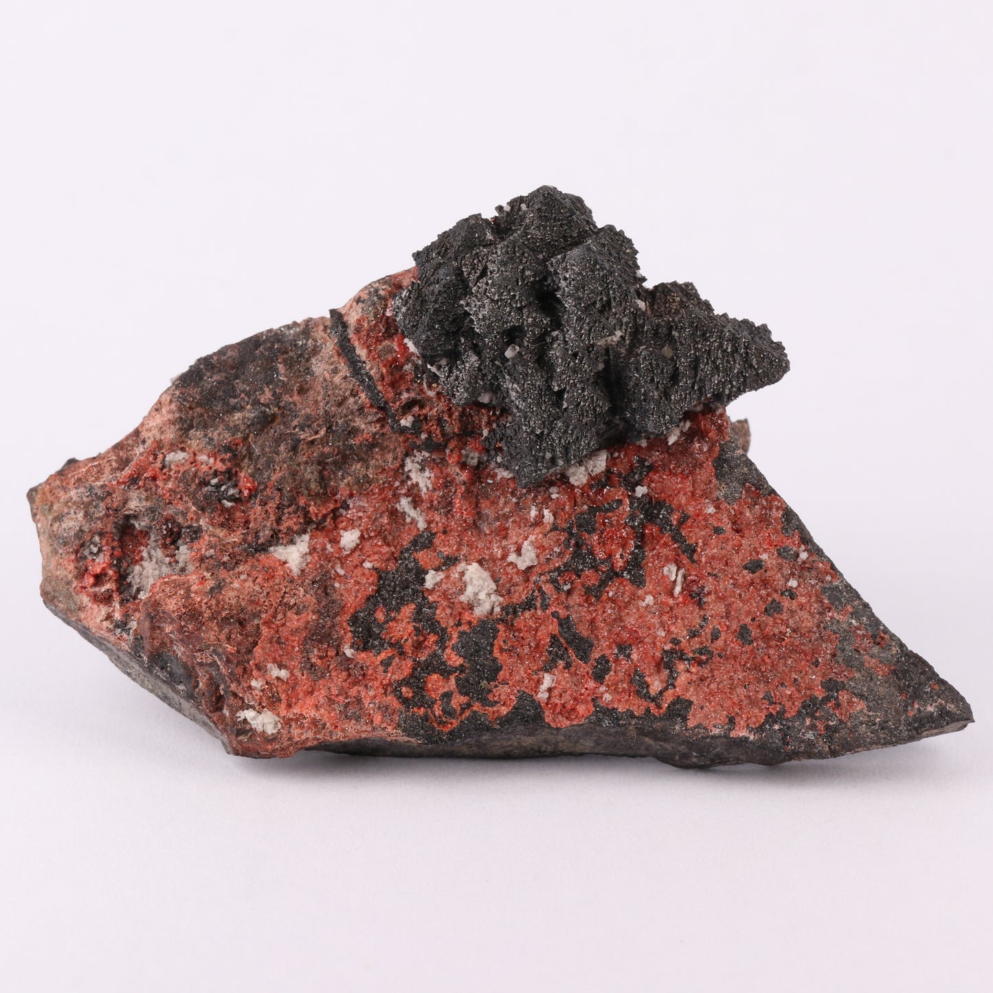 Hausmannite, Andradite Garnet on Matrix