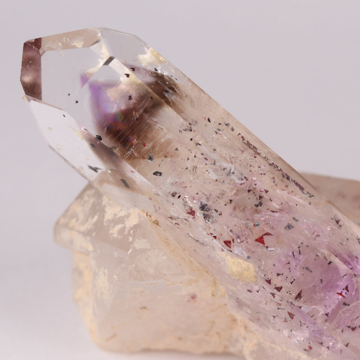 Amethyst Smoky Quartz Cluster
