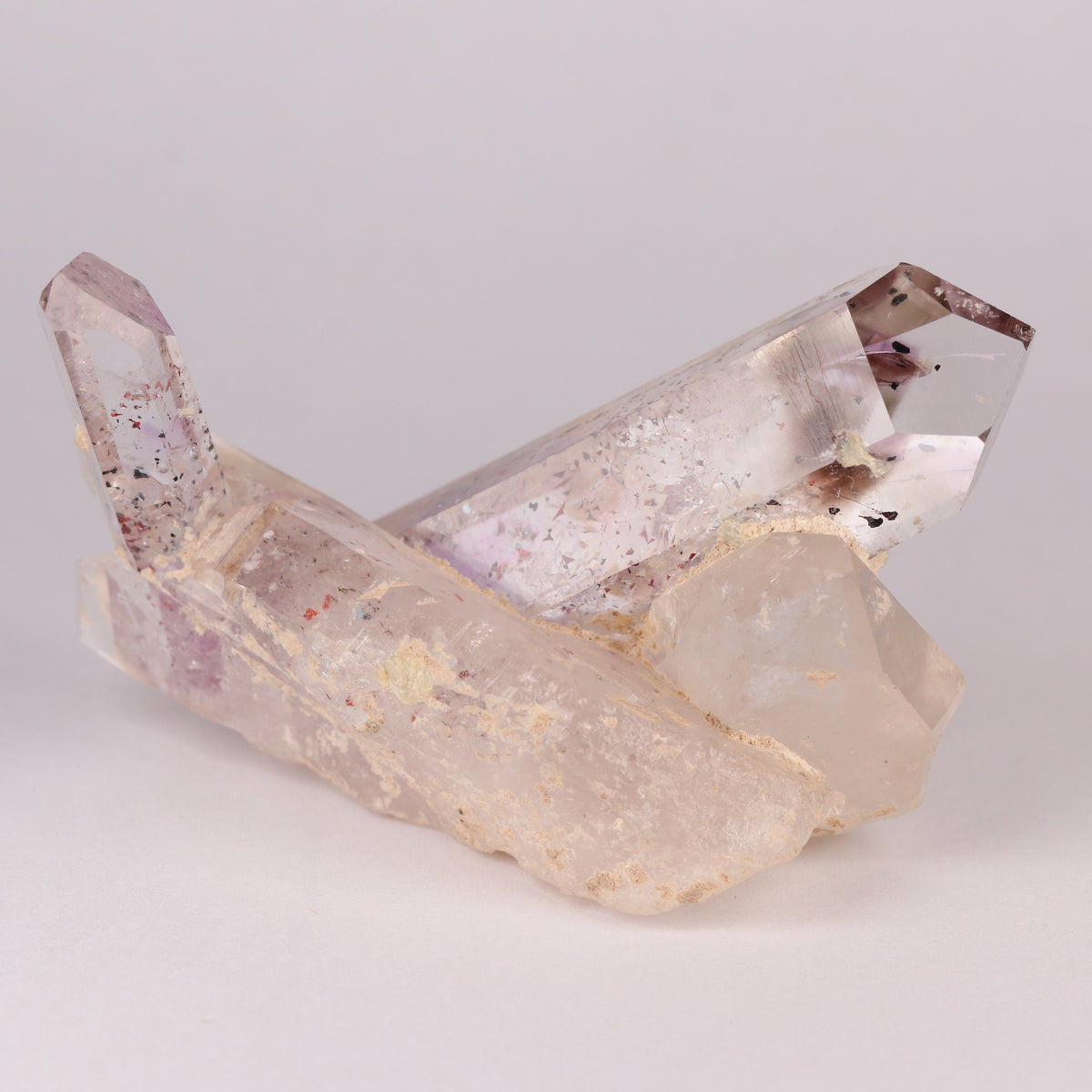 Amethyst Smoky Quartz Cluster
