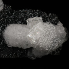 Calcite on Hausmannite