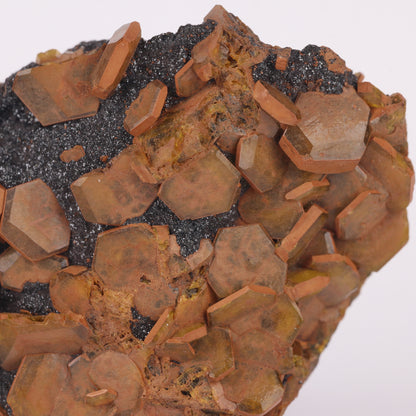 Sturmanite, Hematite on Matrix