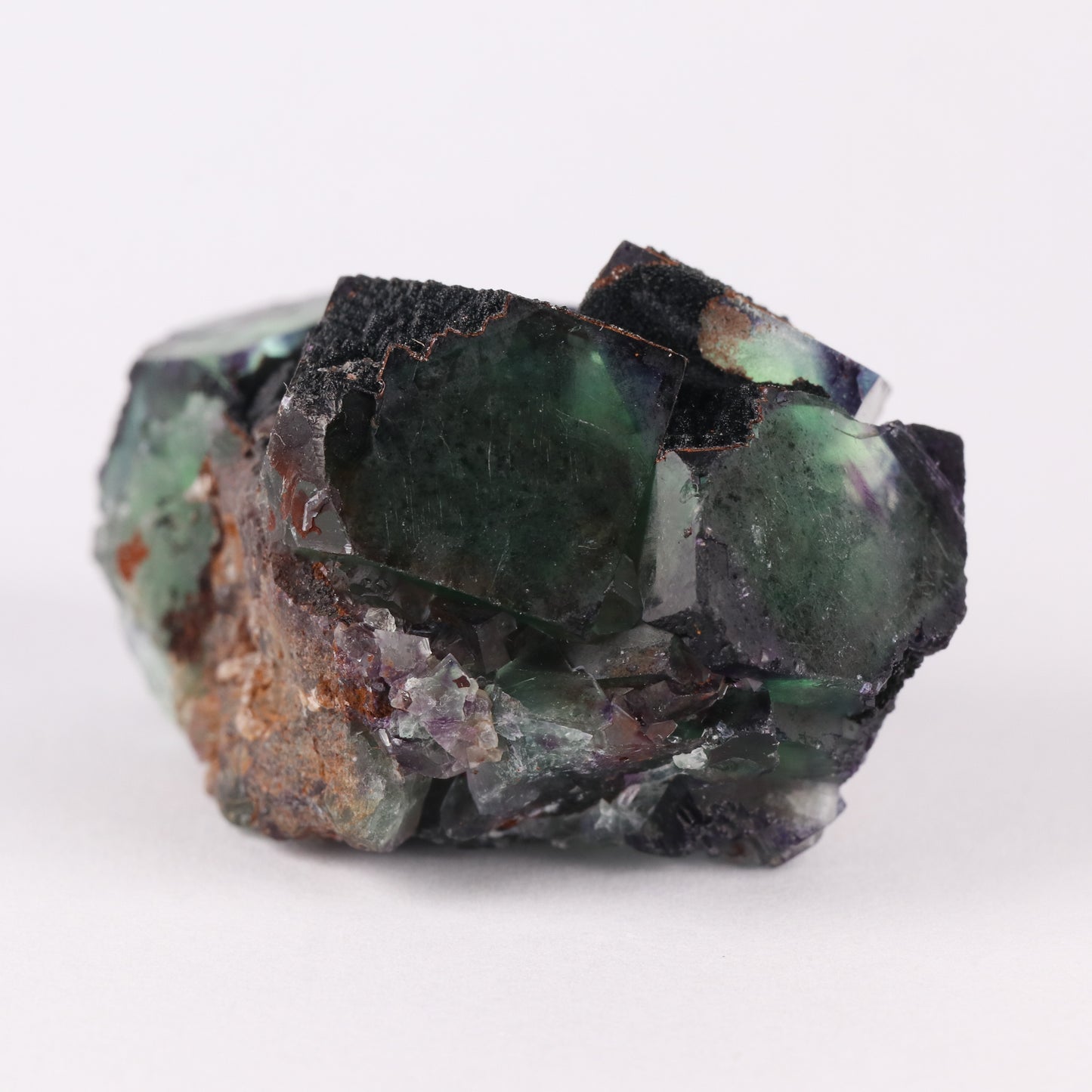 Goethite on Fluorite