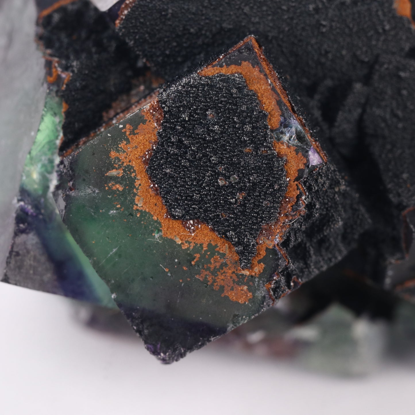 Goethite on Fluorite