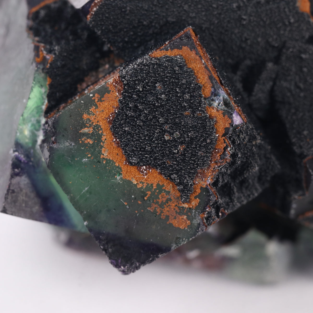 Goethite on Fluorite