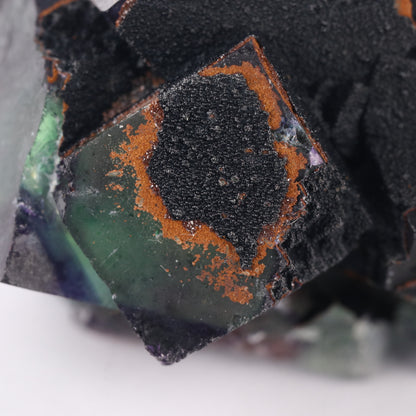 Goethite on Fluorite
