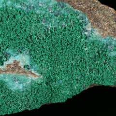 Herbertsmithsonite on Zincolibethenite with Pseudomalachite