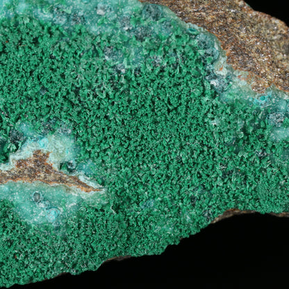Herbertsmithsonite on Zincolibethenite with Pseudomalachite