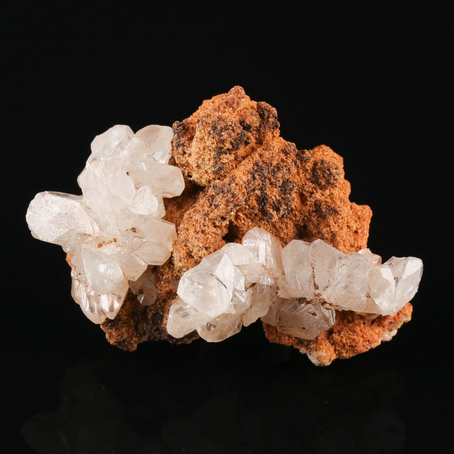 Cerussite on Calcite
