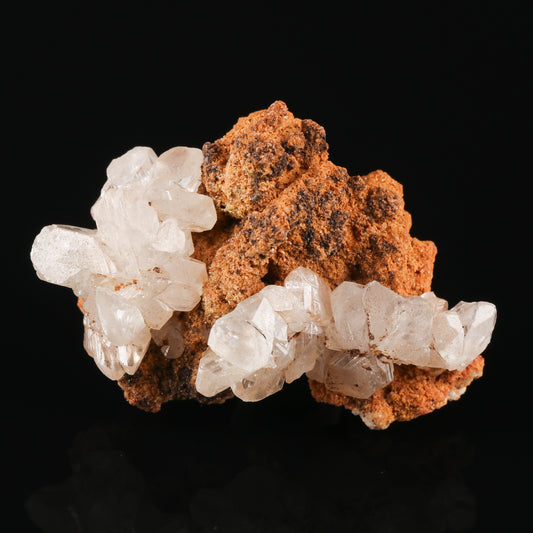 Cerussite on Calcite