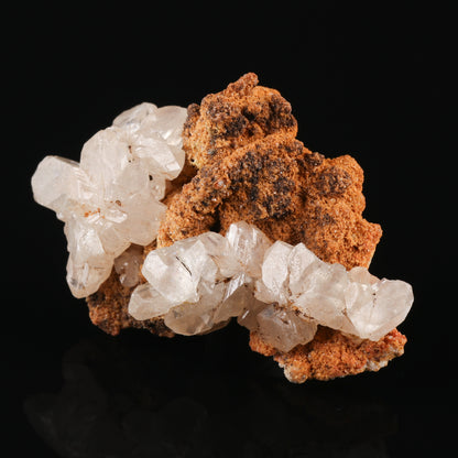 Cerussite on Calcite