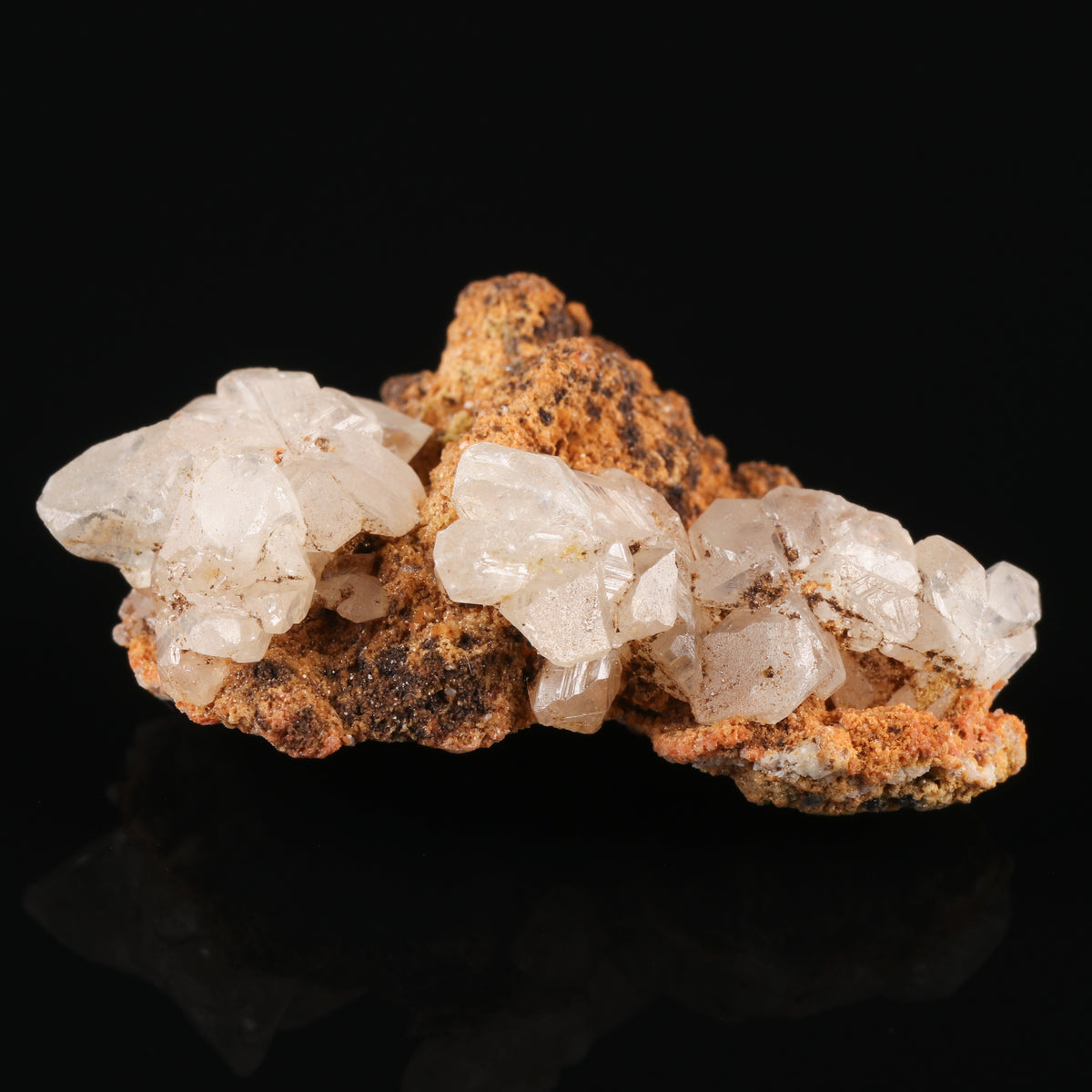 Cerussite on Calcite