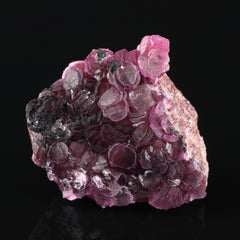 Heterogenite on Cobaltoan Calcite