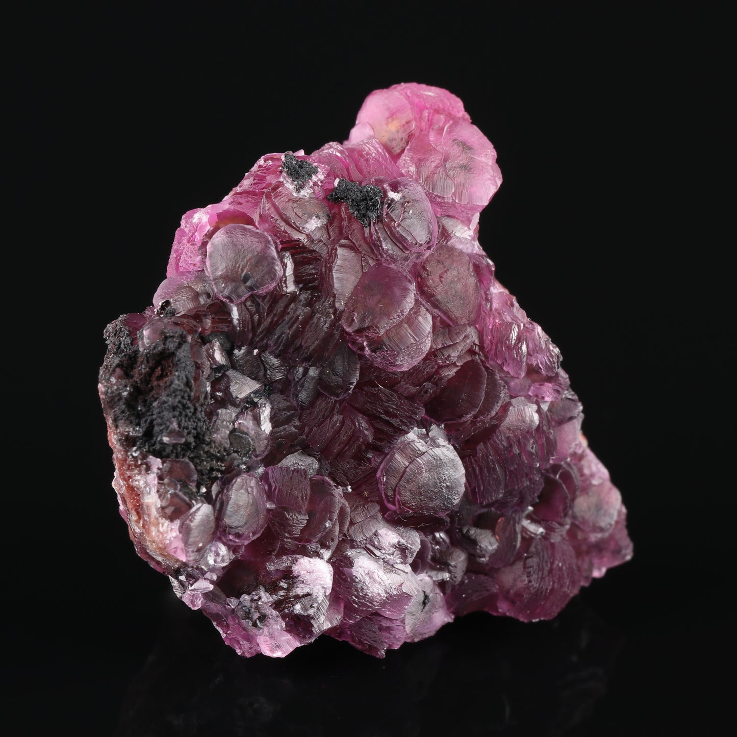 Heterogenite on Cobaltoan Calcite