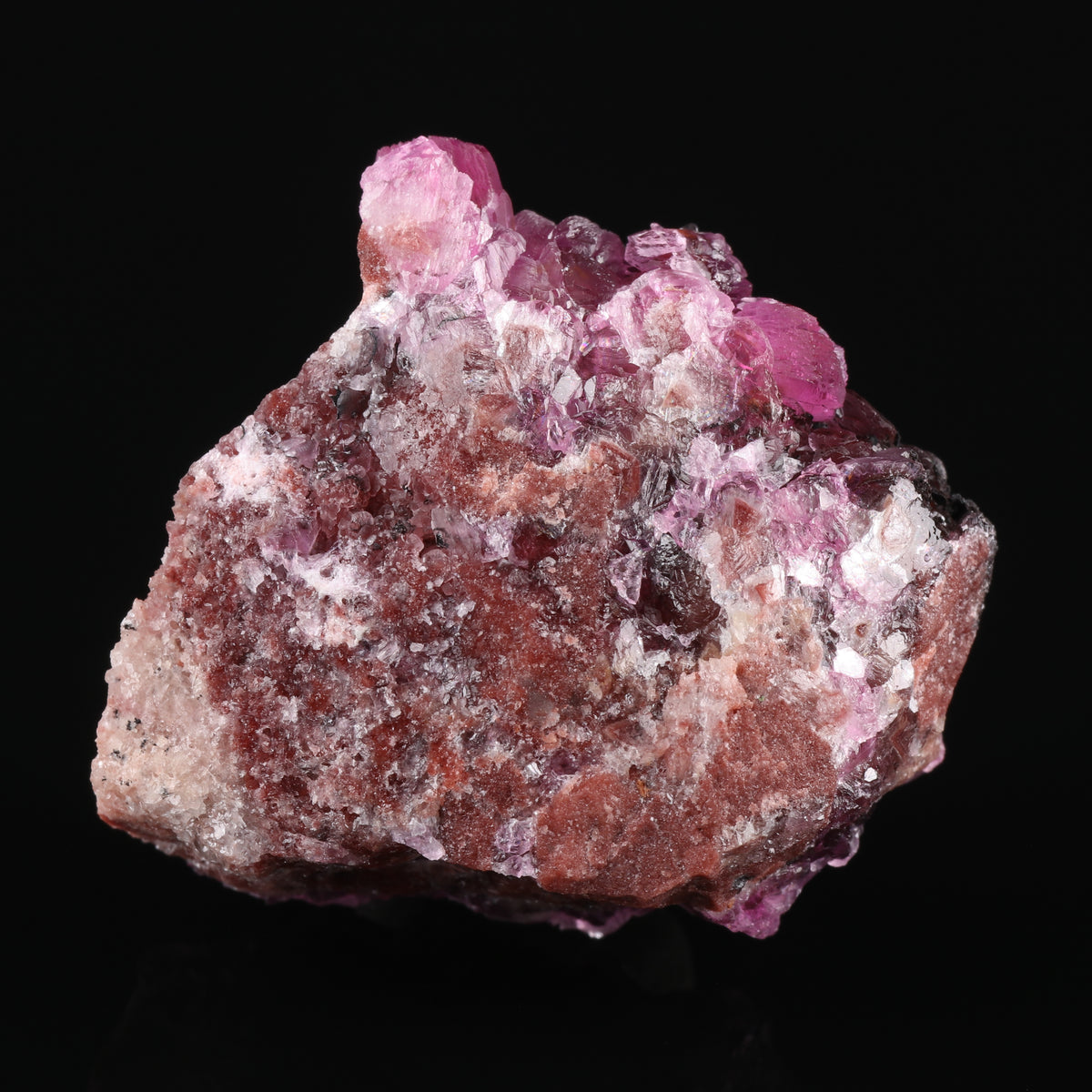 Heterogenite on Cobaltoan Calcite