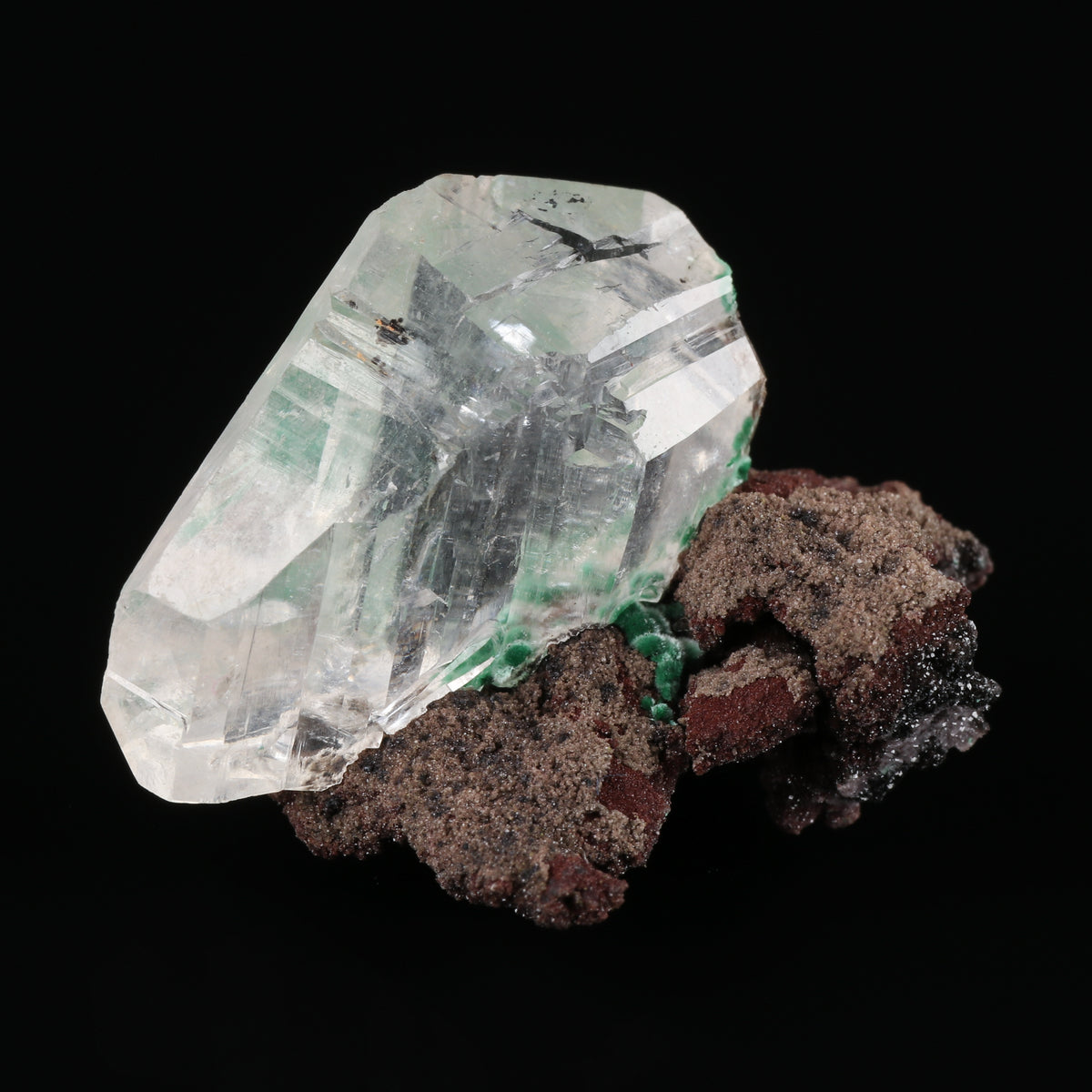 Calcite with Malachite