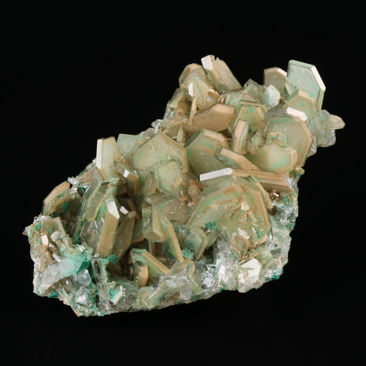 Malachte & Limonite In Baryte