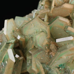 Malachte & Limonite In Baryte