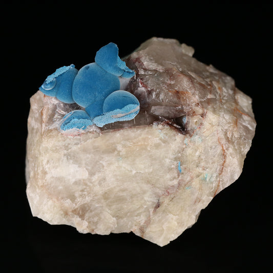 Shattuckite & Chrysocolla on Quartz