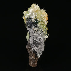 Opal-An on Smoky Quartz with Schorl