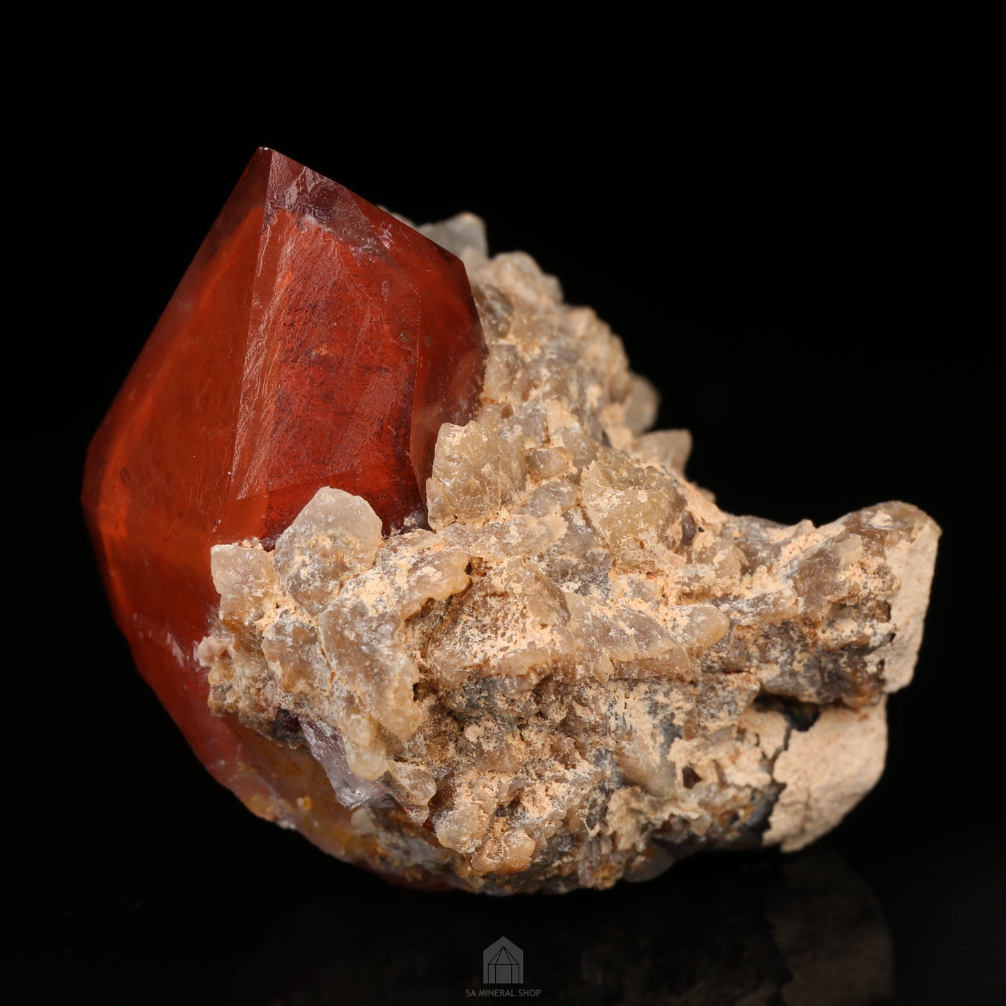 Red Hematite In Quartz, Orange River Area, Karas Region, Namibia