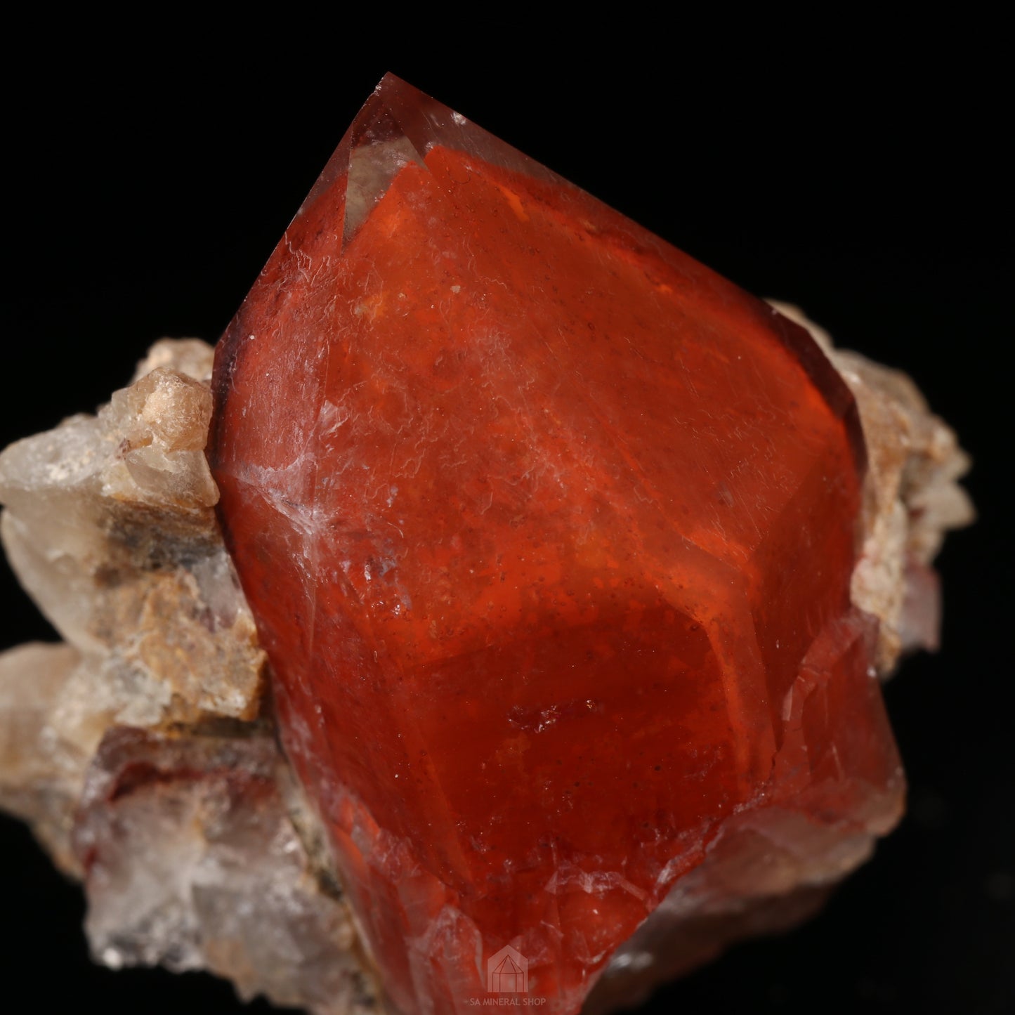 Red Hematite In Quartz, Orange River Area, Karas Region, Namibia