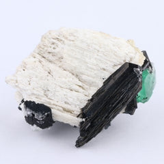 Fluorite & Schorl on Albite