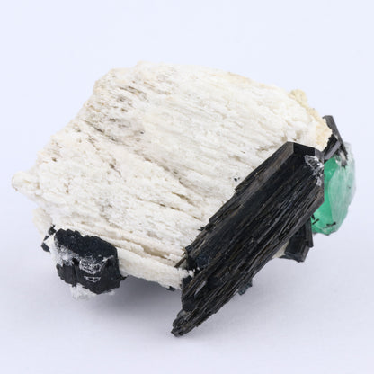 Fluorite & Schorl on Albite
