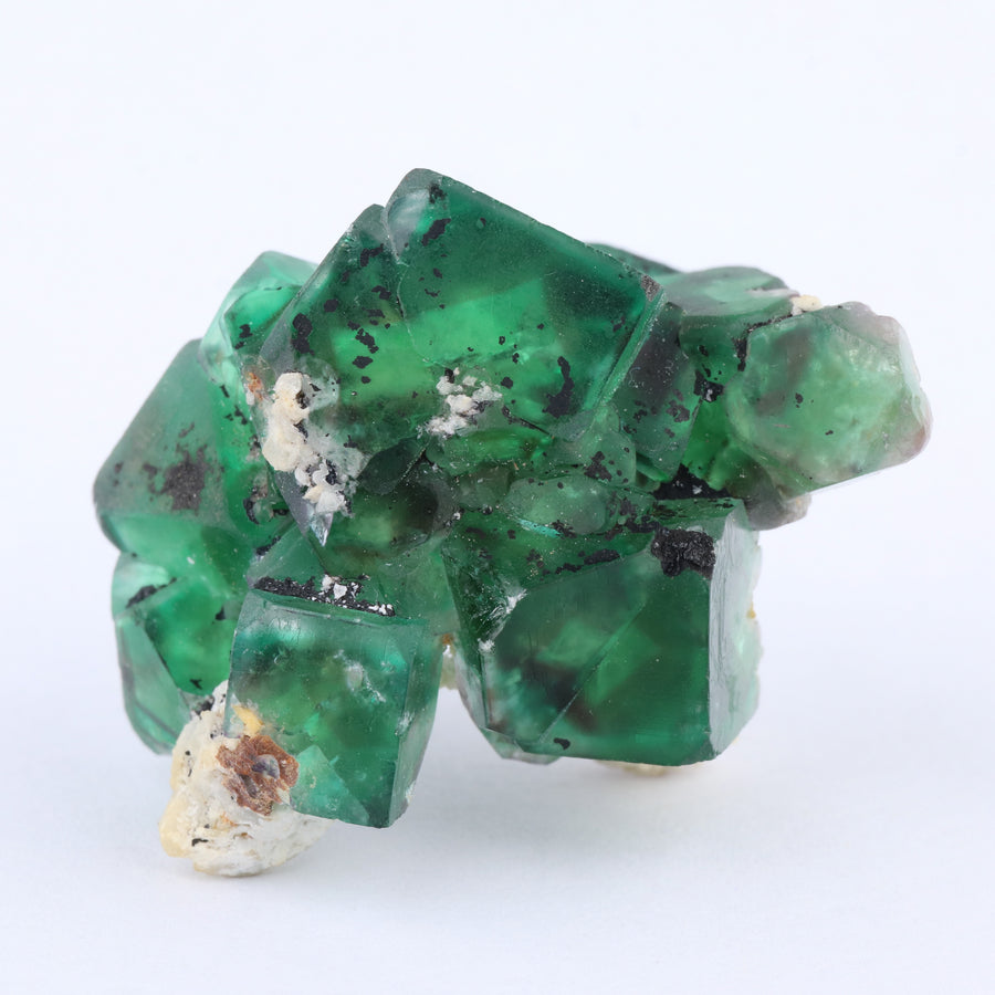 Fluorite on Albite