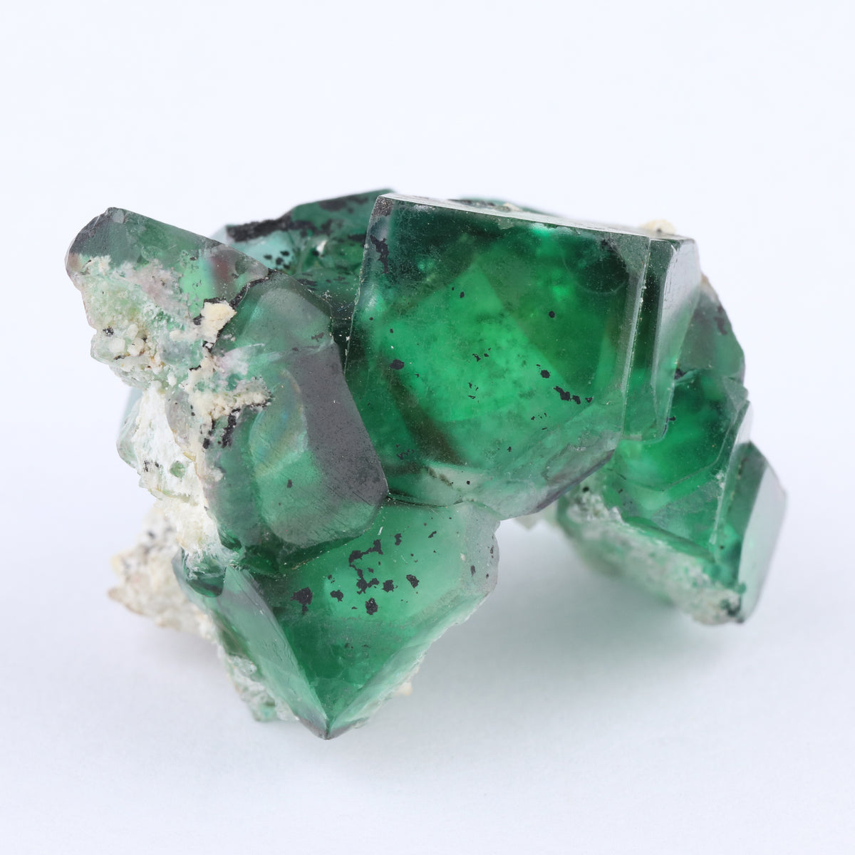 Fluorite on Albite