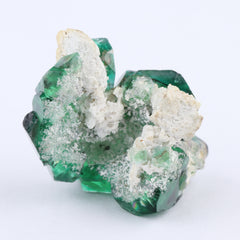 Fluorite on Albite