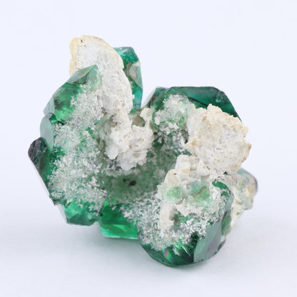 Fluorite on Albite