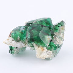 Fluorite on Albite