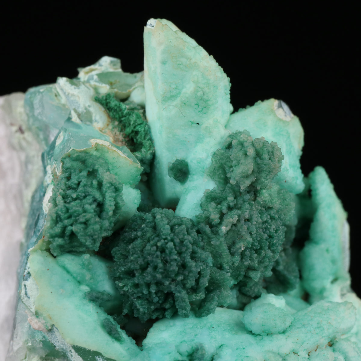 Quartz & Chrysocolla with Malachite