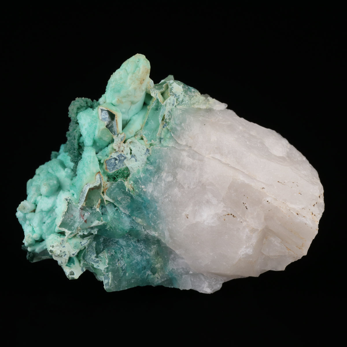 Quartz & Chrysocolla with Malachite