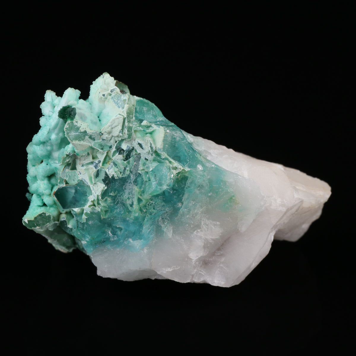 Quartz & Chrysocolla with Malachite