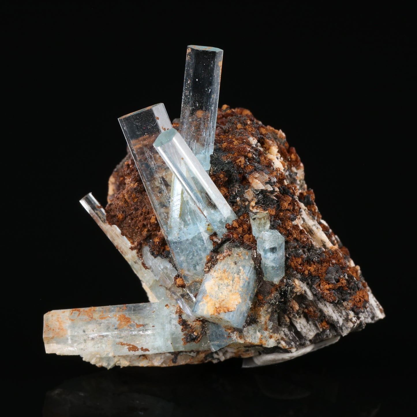 Aquamarine on Feldspar