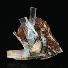 Aquamarine on Feldspar
