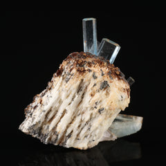 Aquamarine on Feldspar