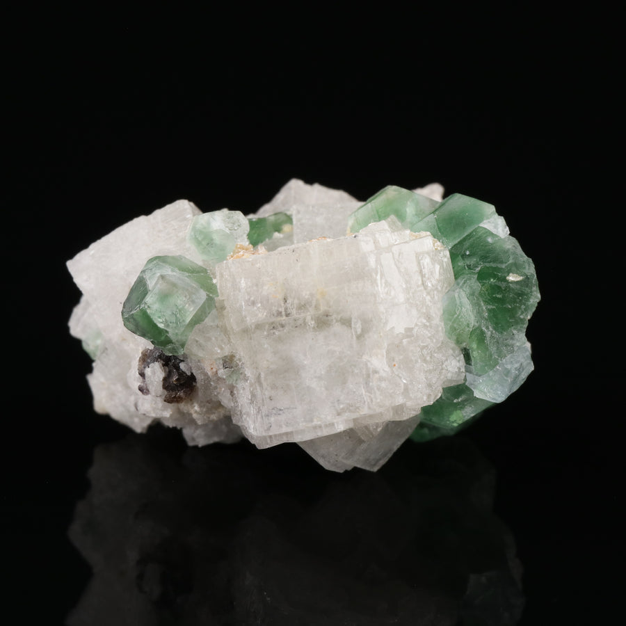 Fluorite on Goshenite