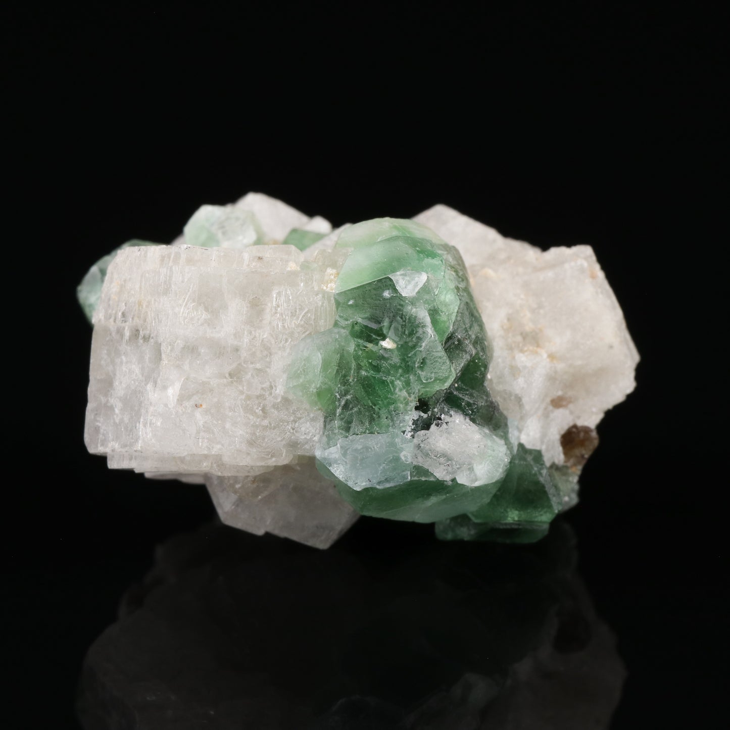 Fluorite on Goshenite