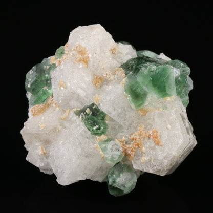 Fluorite on Goshenite
