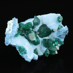 Dioptase on Shattuckite