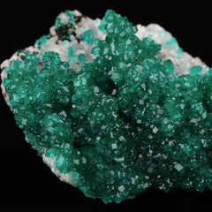 Dioptase on Calcite