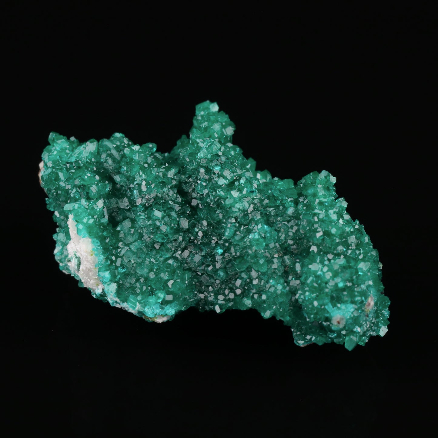 Dioptase on Calcite