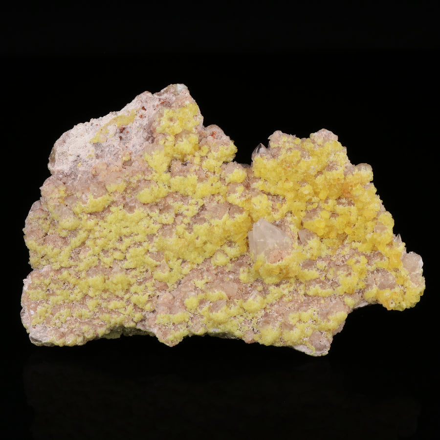 Ettringite on Calcite on Brucite